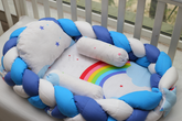 Blue Rainbow - Braided Nest